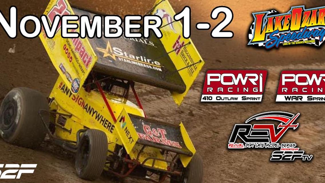 POWRi League’s Championship Weekend at Lake Ozark Speedway November 1-2