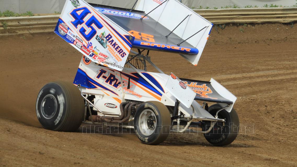 Baker rallies from deep for top-five at Wayne County Speedway