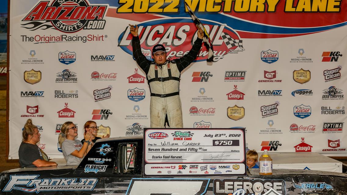 Garner captures first USRA Stock Cars victory in Lucas Oil Speedway headline feature