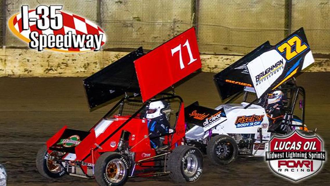 Chase Fischer Continues Winning with I-35 Speedway Next for POWRi MLS