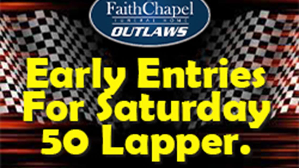 UPDATED OUTLAW ENTRY LIST