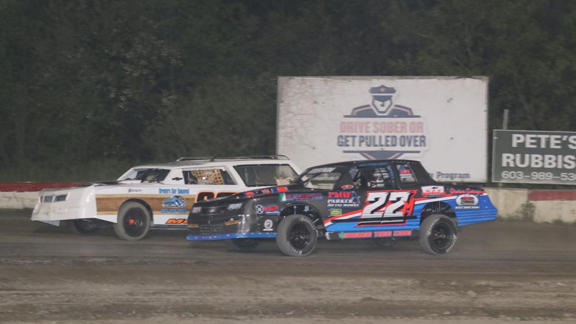 DJ Robinson back in victory lane in the Sabil &amp; Sons DIRTcar Sportsman Modifieds along with Thomas Placey in the Wells River Chevrolet DIRTcar Sportsm