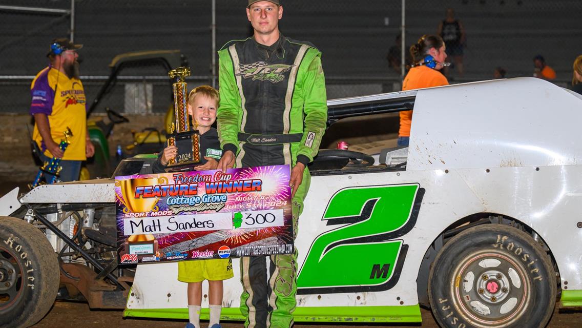 Sanders And Hartman Double Up Freedom Cup Wins; Muth And Mayden Also Collect Wins