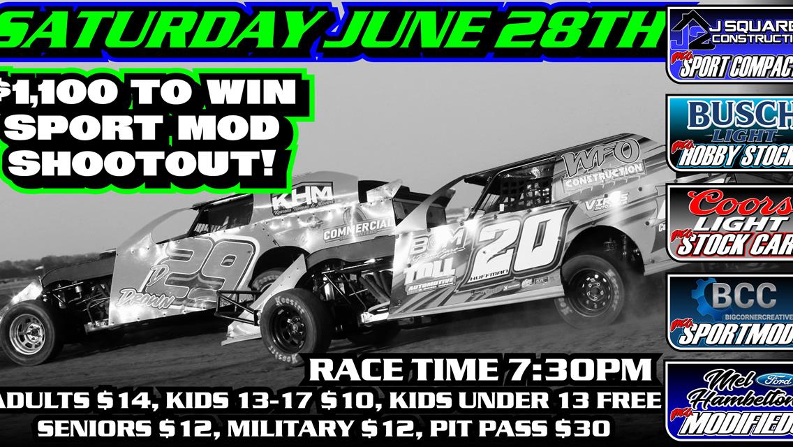 $1,100 SportMod Shootout This Saturday!