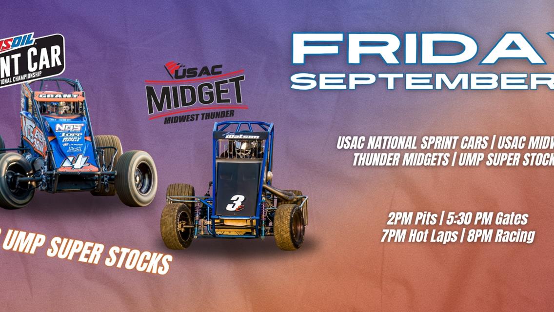 Friday Night Lights with USAC for the Last Time This Season