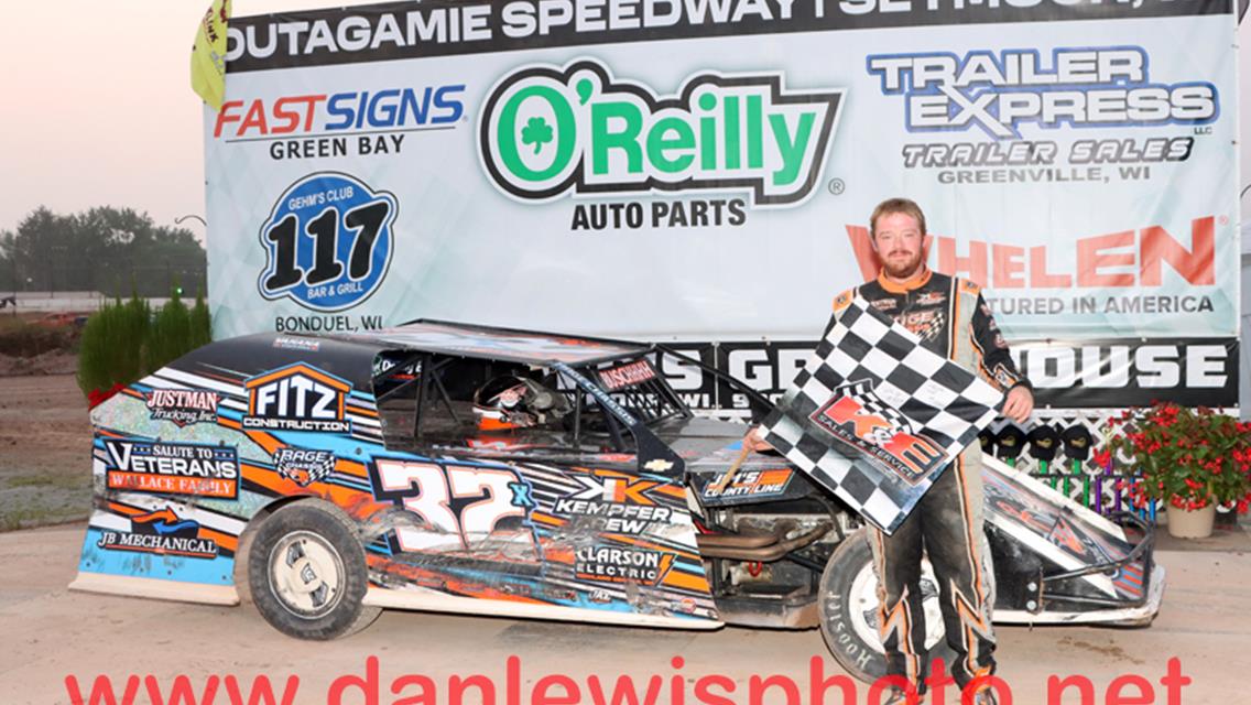 WOODS SWEEPS OUTAGAMIE MODS, MROCZKOWSKI, DIEFENTHALER, SCHMIDT &amp; BOOTH ALSO FEATURE WINNERS