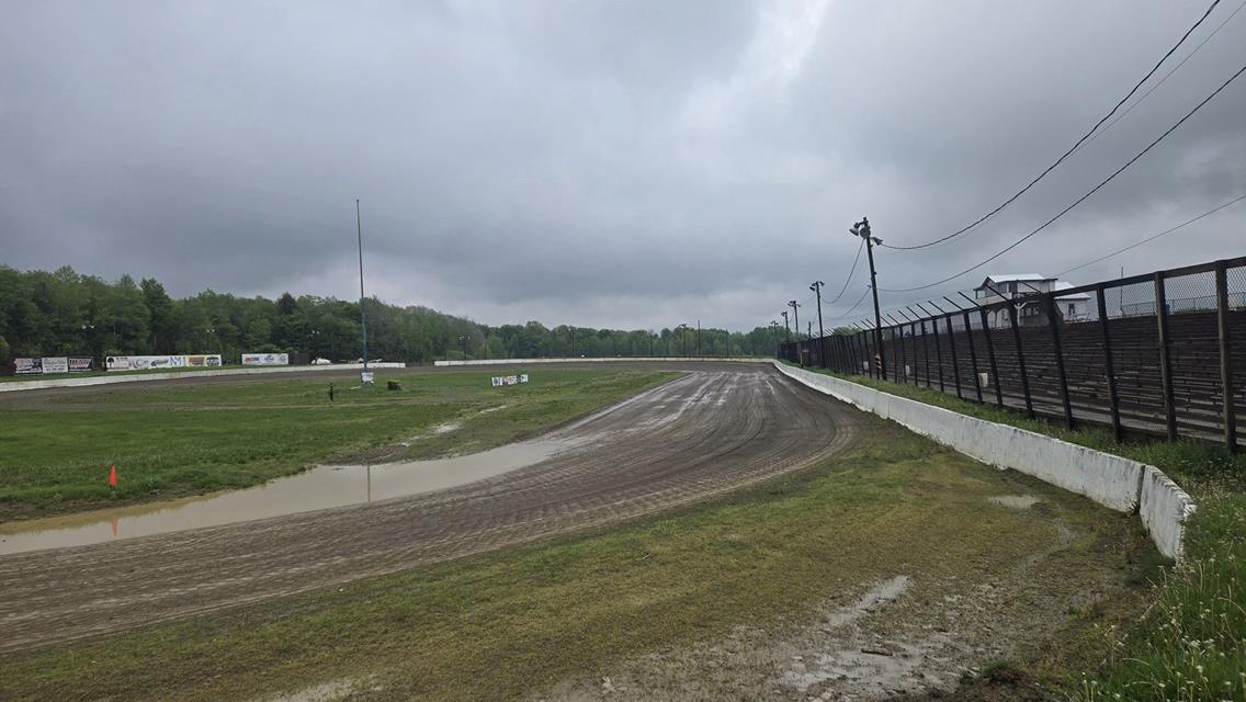 SATURATED GROUNDS FORCE CANCELLATION OF HOVIS RUSH LATE MODEL FLYNN&#39;S TIRE/GUNTER&#39;S HONEY TOURING SERIES EVENT AT ERIEZ ON SUNDAY