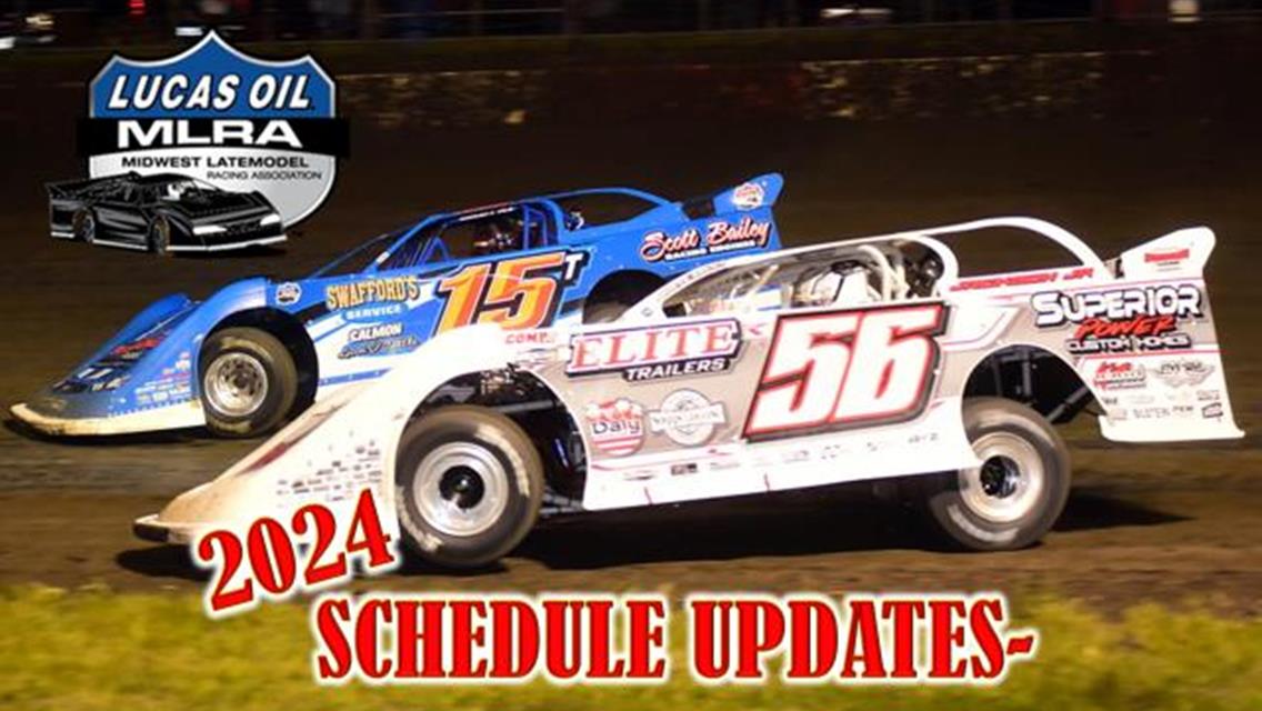 Schedule Updates:  MLRA Now Set For Trio Of Triple Header Weekends