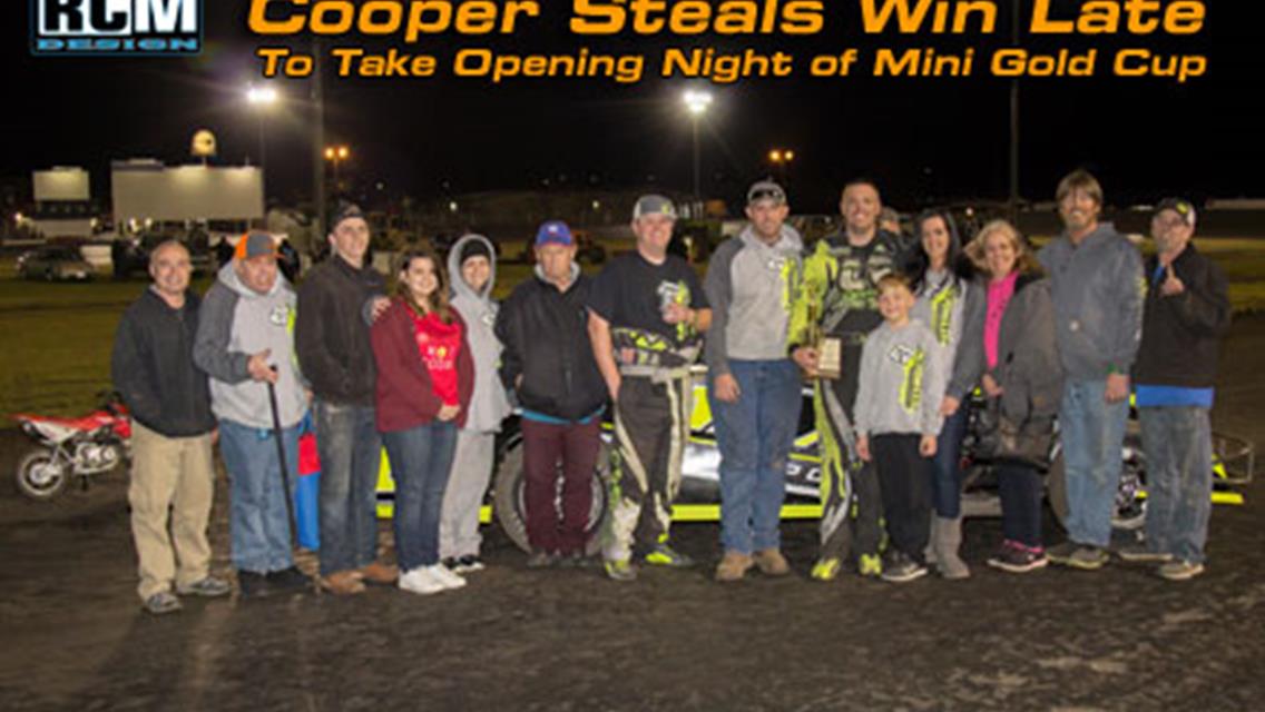 Cooper Steals Win Late To Take Opening Night of Mini Gold Cup