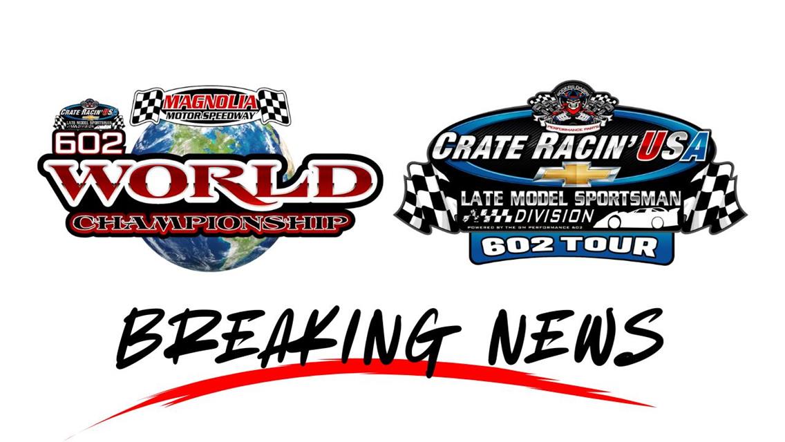 602 World Championship at The Mag will now pay $5,000 to-win!