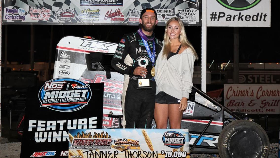 Thorson Takes Self-Owned Team to USAC National Midget victory at Jefferson County