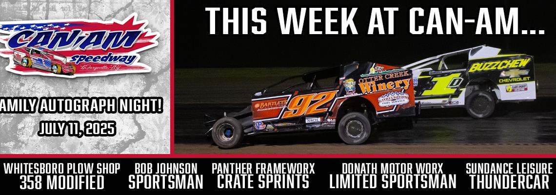 IT'S RACE DAY AT CAN-AM SPEEDWAY! PLUS IT'S THE 90