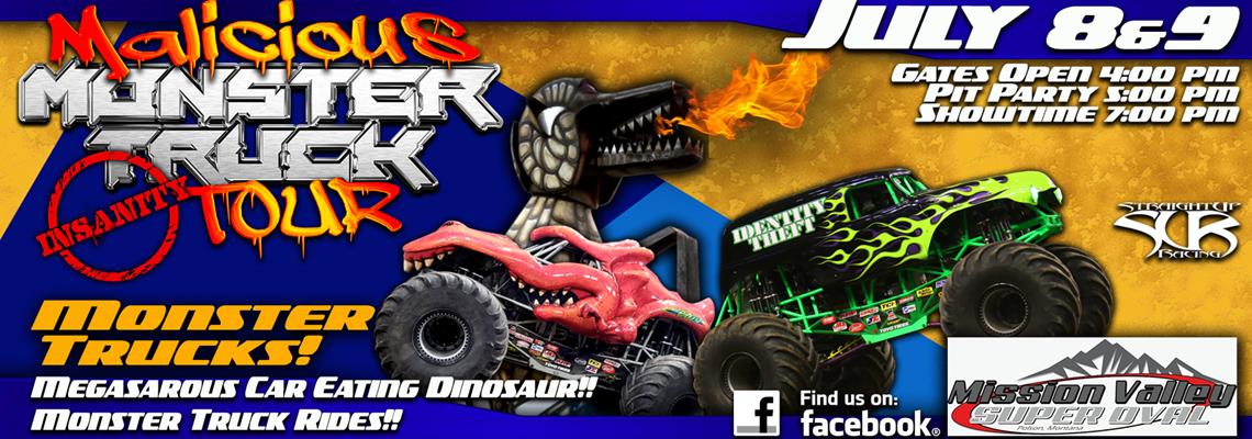 Malicious Monster Trucks Show July 8-9