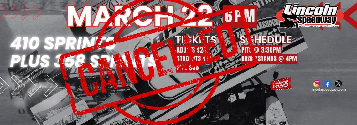 CANCELED - March 22