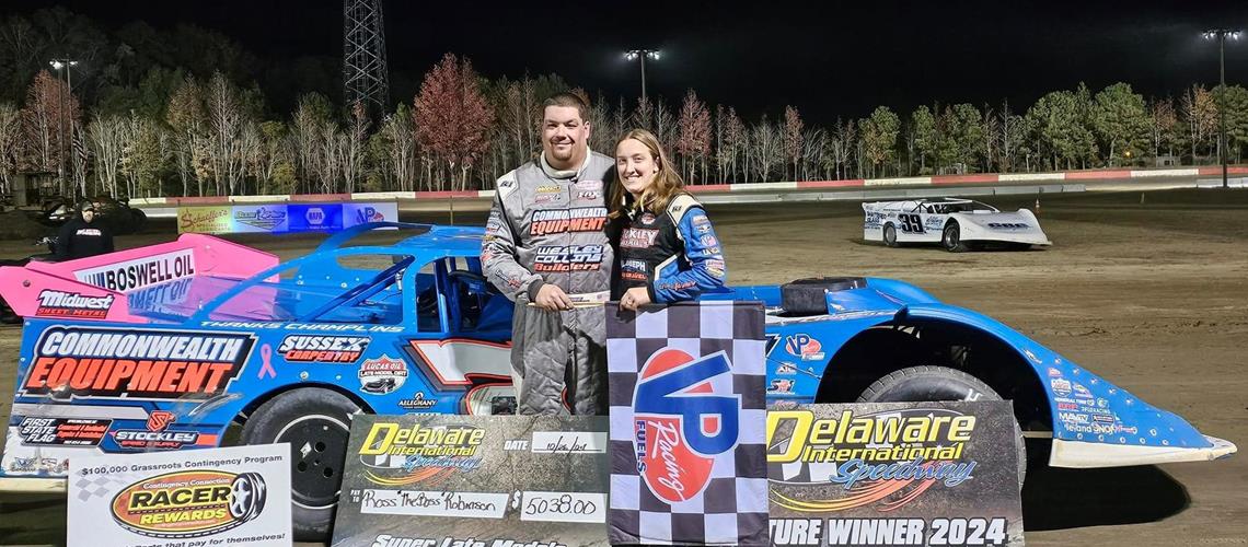 Robinson banks $5,038 Bob Geiger Memorial at Delaware International Speedway