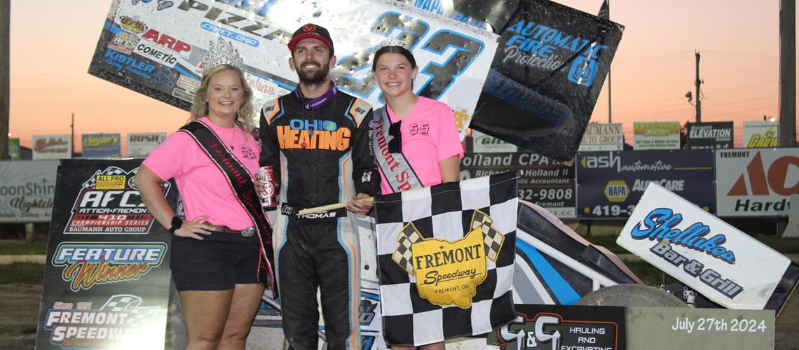 Thomas breaks through for 2nd 410 Fremont win