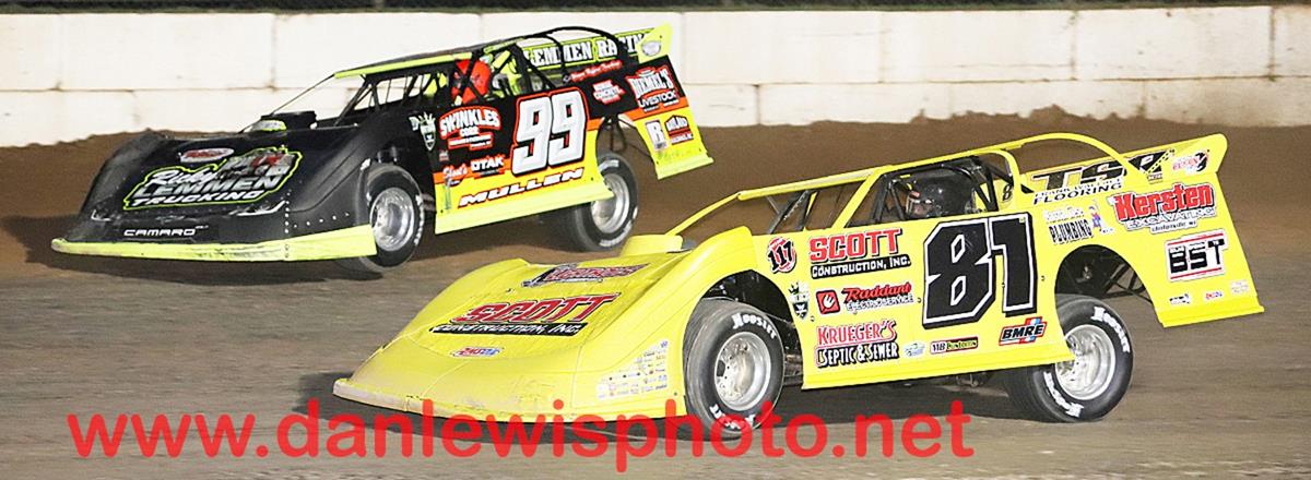 Seubert Calf Ranches Late Models in action