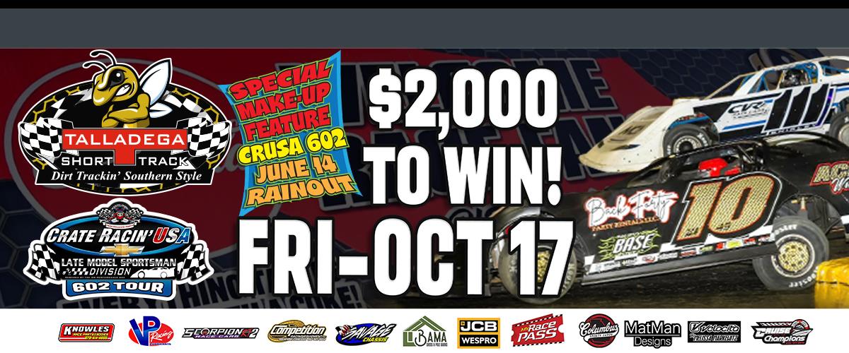 $2,000 to-win | October 17th