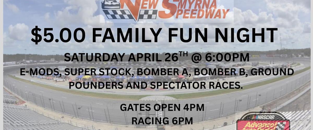 $5.00 Family Fun Night 