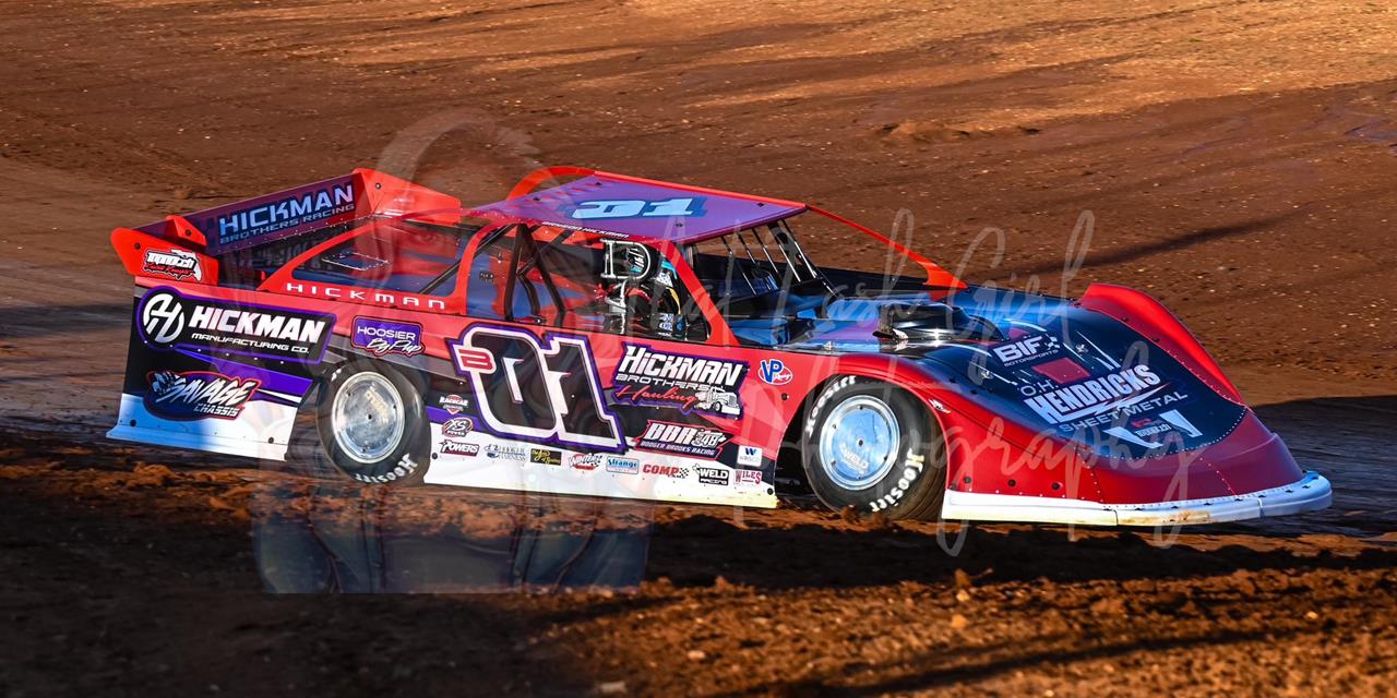 Bryson Hickman grabs 602 Late Model victory at I-7...