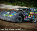 Morgan Ward races at Casino Speedway (Watertown, SD) during the 2024 season. (Cody Papke photo)