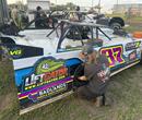 Morgan Ward in the pits at Casino Speedway (Watertown, SD) on May 25, 2025.