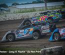 Morgan Ward races at Casino Speedway (Watertown, SD) on August 4, 2024. (Cody Papke photo)