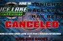 Tonight’s Race Event Canceled