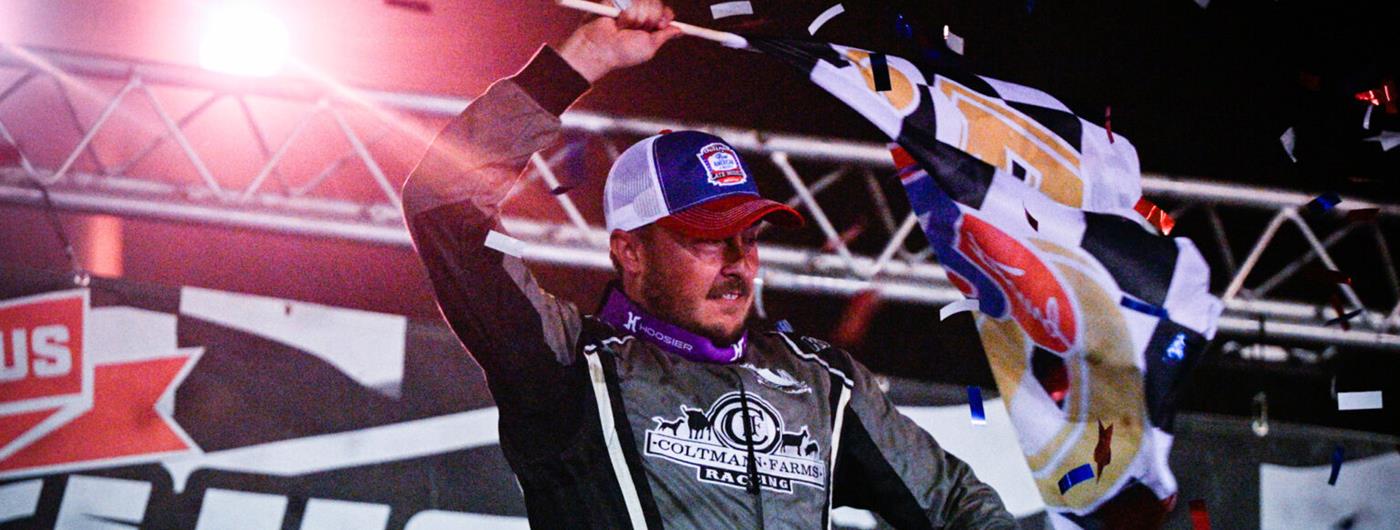 Tanner English scores Coltman Farms Racing's first World of Outlaws wi...