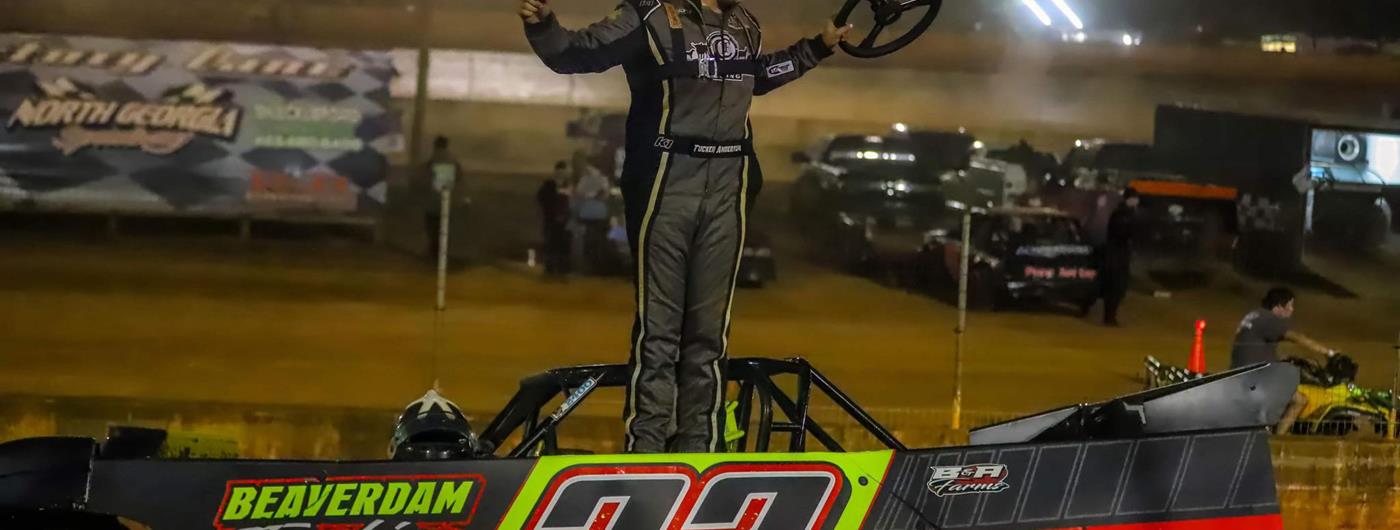 Tucker Anderson becomes youngest winner in Topless Outlaws Dirt Racin...