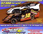 $2,000 to win LONESTAR LIMITED MODIFIED CHAMPIONSHIPS – SAT. JULY 14th!