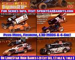 COMING UP NEXT to LONESTAR SPEEDWAY is the highly anticipated SPRINT CAR BANDITS SERIES CHAMPIONSHIP on Saturday September 29th at 7pm
