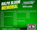 THANK YOU TO ALL OF THESE LAP SPONSORS SUPPORTING THE RALPH BLOOM MEMORIAL