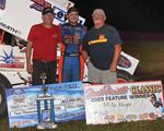 KEEGAN HOLDS OFF MACEDO & GRESSMAN AT THE LINE