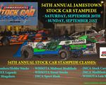 54th Annual Jamestown Stock Car Stampede - September 20th & 21st (Postponed 9/19)