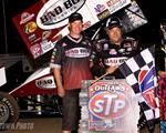 Steve Kinser Slides to His Second Victory of the Season