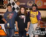 Ballenger takes trophy in wild I-90 Speedway feature