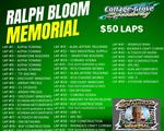THANK YOU TO ALL OF THESE LAP SPONSORS SUPPORTING THE RALPH BLOOM MEMORIAL