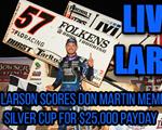 Kyle Larson scores Don Martin