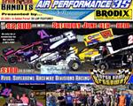 NOW UP TO $2,900/win in the Sprint Car Bandits ‘Air Performance 35 Presented by BRODIX Inc.’ at Superbowl Speedway - Saturday June 9th!