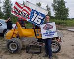 JUSTIN WARD WINS HIS FIRST FEATURE RACE