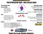 IT'S FAN APPRECIATION NIGHT (+Bike Night) RACE DAY!