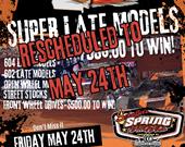 Schaeffer's Oil Spring Nationals Rescheduled for May 24th.