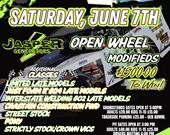 Jasper Generators Open Wheel Modifieds go at it for $1500.00 to w