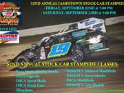 52nd Annual Jamestown Stock Car Stampede - September 22nd & 23rd