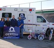 Oswego Health Continues Support of Fulton Speedway Jr. Fan Bike G