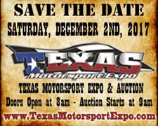 2017 Texas Motorsport Expo & Auction to be he