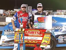 Ryan Gustins 72nd and final win for Gressel Racing happened August 21, 2016, at the 81 Speedway in Park City, Kansas. (USMTS Photo)