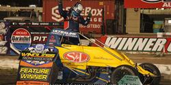 Burks Blasts To 9th All-Time Victory in USAC MWRA Go At 81 Speedway