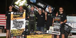 BACK-TO-BACK: Corey Day Drives from 7th-to-1st at Red Dirt for Another Kubota High Limit Racing Win